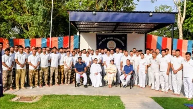 Brahma Kumaris Conducts Rajyoga Meditation Session for CISF Personnel in Chandigarh Brahma Kumaris Conducts Rajyoga Meditation Session for CISF Personnel in Chandigarh