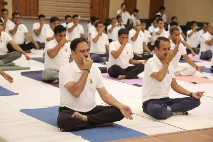 International Day of Yoga 2026 Celebrated at Income Tax Department and NACIN ZTI Jaipur in Association with Brahma Kumaris — gallery photo 1