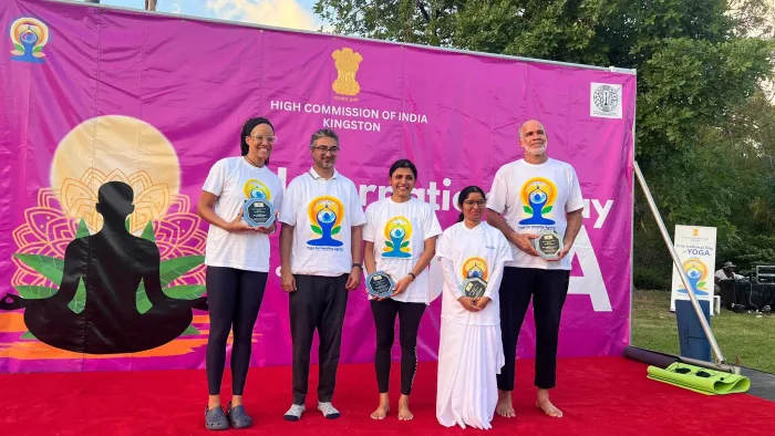 International Day of Yoga 2026 Celebrated at the High Commission of India in Kingston with Brahma Kumaris Participation — gallery photo 2