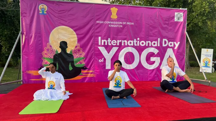 International Day of Yoga 2026 Celebrated at the High Commission of India in Kingston with Brahma Kumaris Participation — gallery photo 3