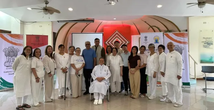 Indian Embassy Representatives Visit Brahma Kumaris Retreat Center During International Day of Yoga Programs