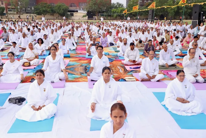 Jaipur: Brahma Kumaris Promote Yoga and Rajyoga Meditation on International Yoga Day 2026