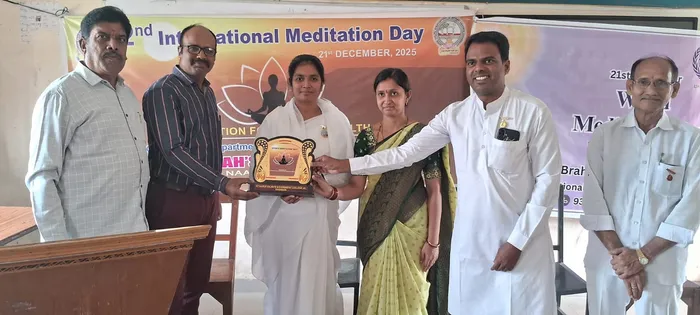 PR Government College (A), Kakinada Observes 2nd International Meditation Day with Brahma Kumaris