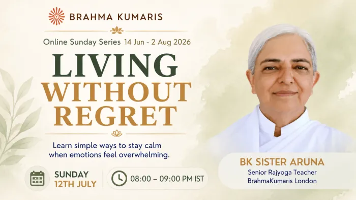 Overcoming Overthinking: BK Sister Aruna to Deliver Online Talk on ‘Living Without Regret’