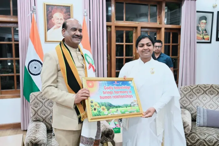 Felicitation of Honourable Lok Sabha Speaker Shri Om Birla Ji by Brahma Kumaris Kohima Centre