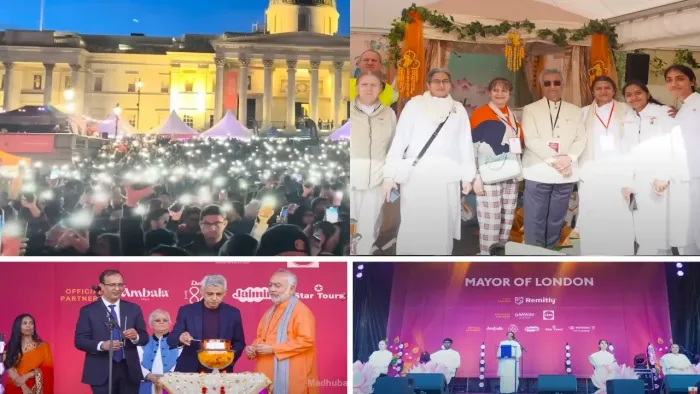 Radiance of Unity and Spirituality Marks 25th Year of Diwali on Trafalgar Square, London