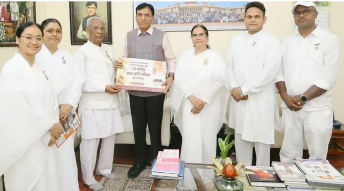 Brahma Kumaris Delegation Meets Union Minister Shri Mansukh Mandaviya