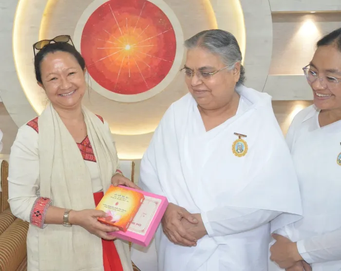 NITI Aayog Member Dr. Joram Aniya Visits Brahma Kumaris Om Shanti Retreat Centre, Gurugram — photo gallery 5 NITI Aayog Member Dr. Joram Aniya Visits Brahma Kumaris Om Shanti Retreat Centre, Gurugram — photo gallery 5