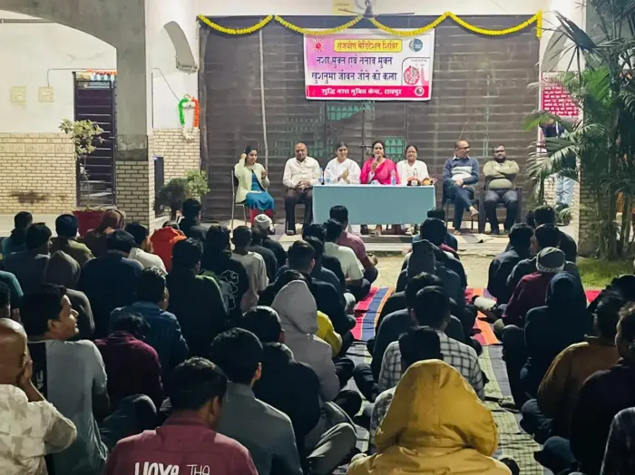 'नशा मुक्त भारत अभियान' के अंतर्गत प्रेरणादायक जागरूकता एवं ध्यान सत्र – रायपुर शांति सरोवर द्वारा आयोजन — gallery photo 7