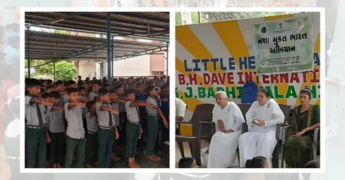 इन्द्रनाज हाई स्कूल, तारापुर-खेड़ा में युवाओं का नशे के खिलाफ अलख