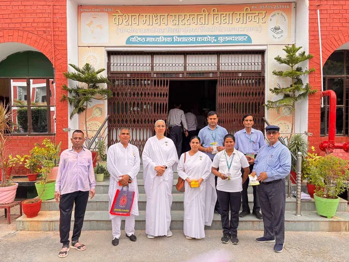 Awareness Program on Addiction-Free Life for Children at Keshav Madhav Saraswati Vidya Mandir, Bulandshahr
