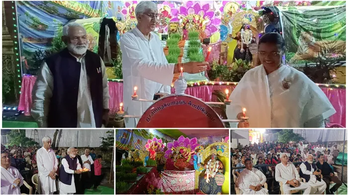 भक्ति और शक्ति का संगम: अंबिकापुर में सजी चैतन्य देवियों की झांकी