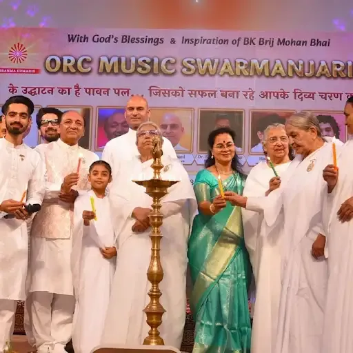 ओम शांति रिट्रीट सेंटर, गुरुग्राम में स्वर मंजरी स्टूडियो के शुभारंभ पर भव्य आध्यात्मिक एवं सांस्कृतिक संध्या