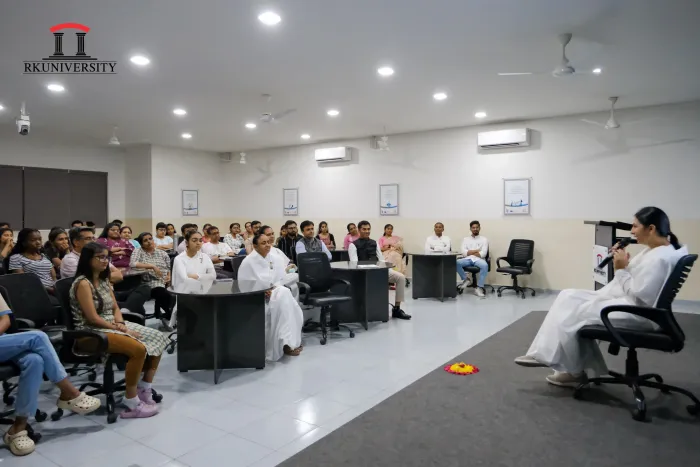 Insightful Session on “Say No to Overthinking” at RK University, Rajkot