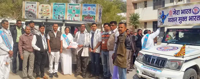 Counselling and awareness sessions through Rajyoga Meditation conducted in the Moving Van.