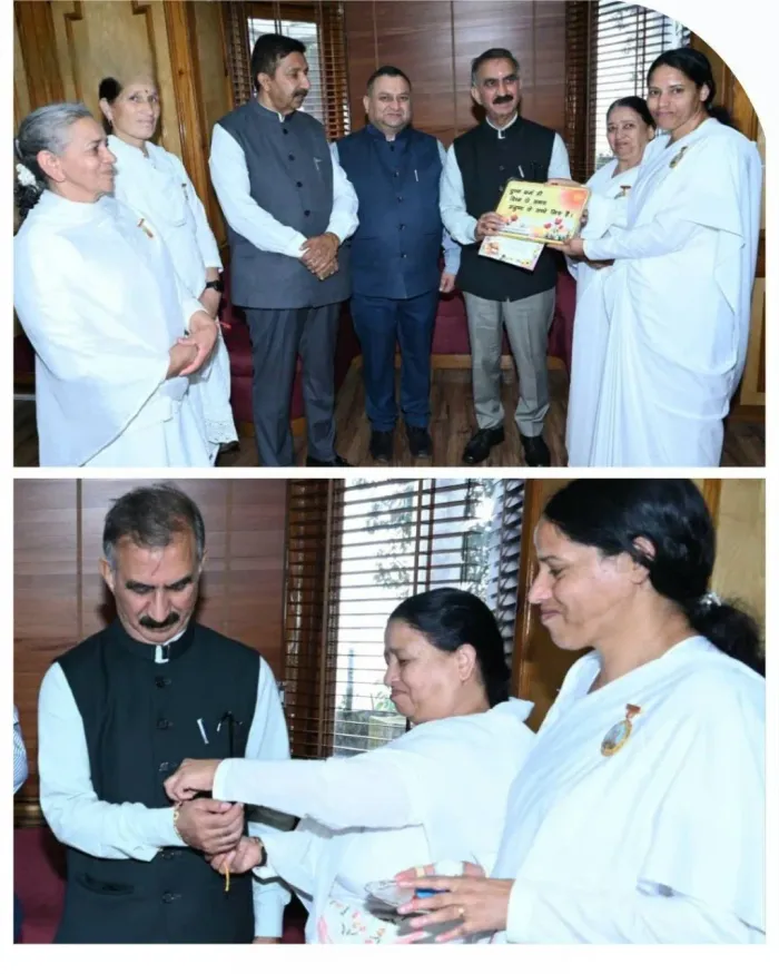 Brahma Kumaris Sisters Tie Sacred Rakhi to Chief Ministers Across India — gallery photo 18