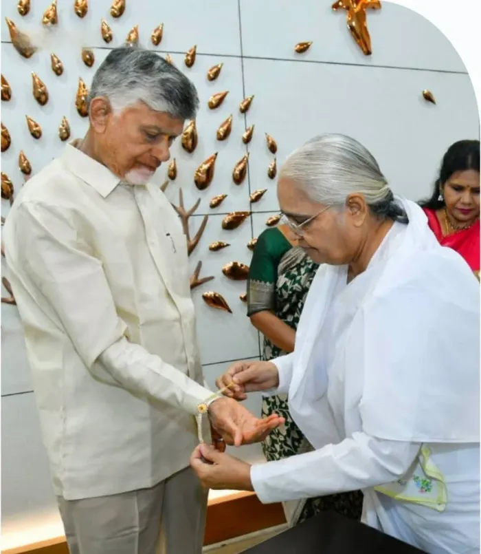 Brahma Kumaris Sisters Tie Sacred Rakhi to Chief Ministers Across India — gallery photo 9