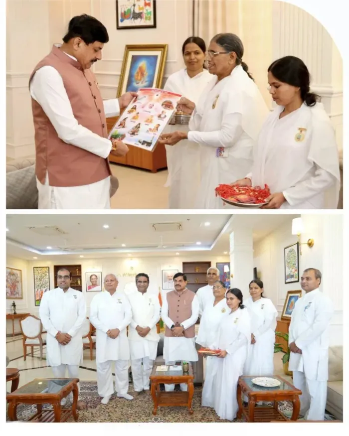 Brahma Kumaris Sisters Tie Sacred Rakhi to Chief Ministers Across India — gallery photo 16