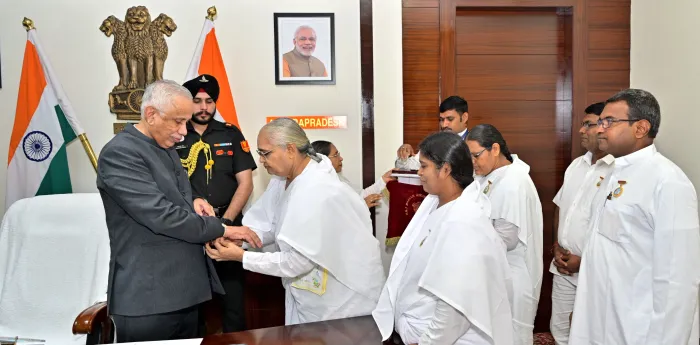 Raksha Bandhan Celebrations with Hon’ble Governor and Chief Minister of Andhra Pradesh