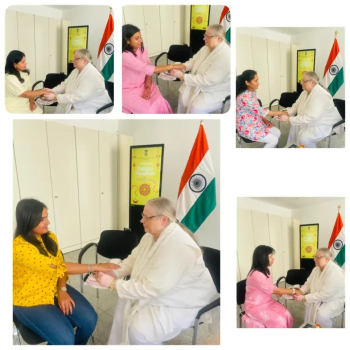 Celebration of Raksha Bandhan with Brahma Kumaris at CGI Frankfurt