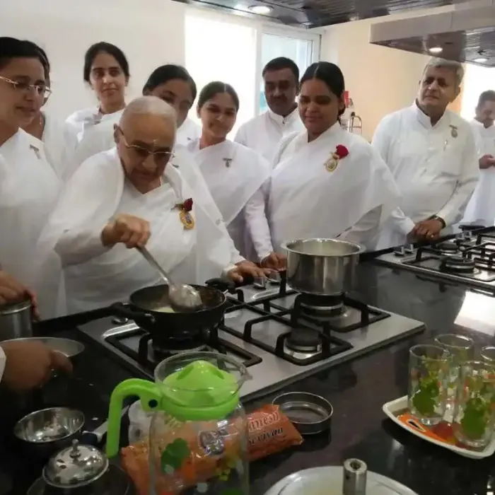 Ratan Mohini Dadi Ji at Jagdamba Bhawan Kitchen