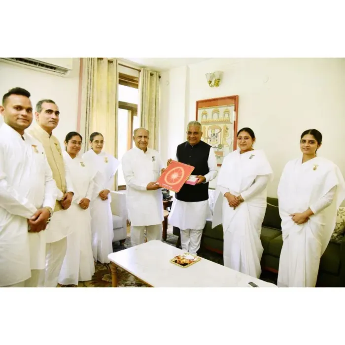 Om Shanti Retreat Centre, Gurugram Celebrates Raksha Bandhan with Hon’ble Union Minister Shri Bhupender Yadav Ji — ph… Om Shanti Retreat Centre, Gurugram Celebrates Raksha Bandhan with Hon’ble Union Minister Shri Bhupender Yadav Ji — photo gallery 1
