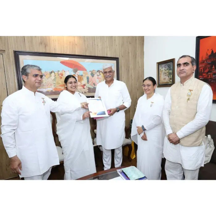 Om Shanti Retreat Centre, Gurugram Celebrates Raksha Bandhan with Hon’ble Union Minister Shri Gajendra Singh Shekhawat Ji — gallery photo 2