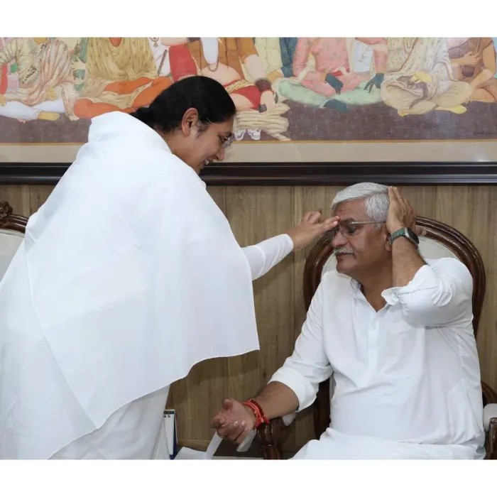Om Shanti Retreat Centre, Gurugram Celebrates Raksha Bandhan with Hon’ble Union Minister Shri Gajendra Singh Shekhawat Ji — gallery photo 3