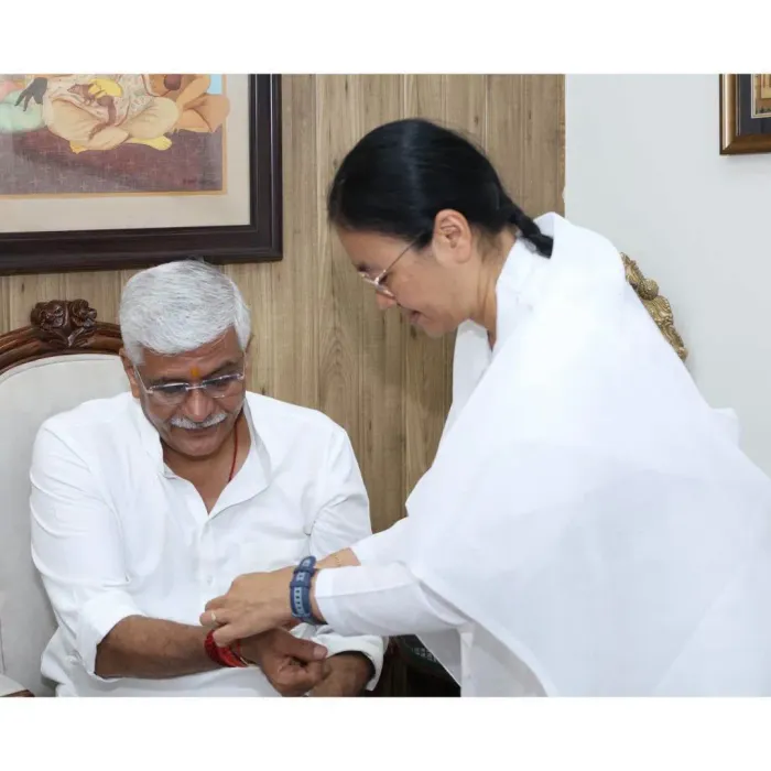 Om Shanti Retreat Centre, Gurugram Celebrates Raksha Bandhan with Hon’ble Union Minister Shri Gajendra Singh Shekhawat Ji — gallery photo 1