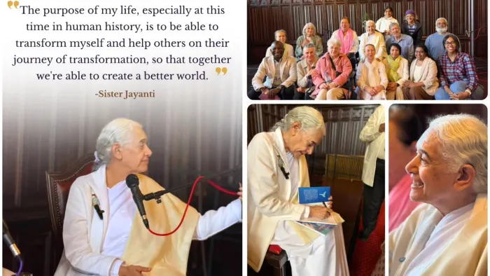 From Overthinking to Inner Peace – Sister Jayanti’s Inspiring UK Tour Touches Hearts Across Scotland and Leeds