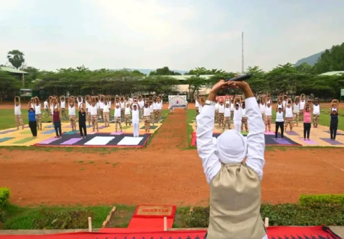 ITBP 56 Battalion, Visakhapatnam Organizes Yoga Session in Association with Brahma Kumaris on International Yoga Day … ITBP 56 Battalion, Visakhapatnam Organizes Yoga Session in Association with Brahma Kumaris on International Yoga Day — photo gallery 2