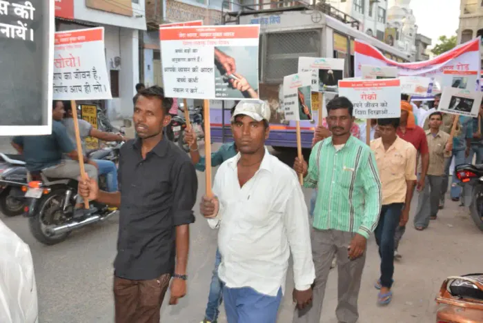 Witness the collective spirit of awareness through rallies, marches, and public campaigns inspiring a drug-free India
