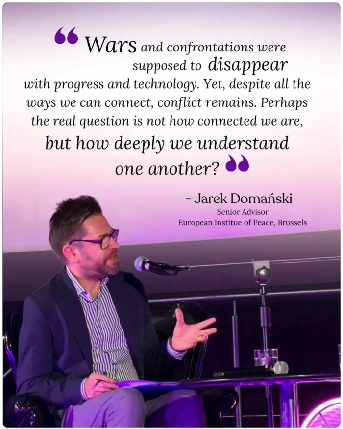 Reflecting on the Foundations of Peace with Jarek Domański of the European Institute of Peace — photo gallery 1 Reflecting on the Foundations of Peace with Jarek Domański of the European Institute of Peace — photo gallery 1