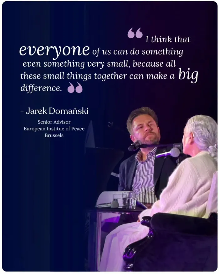Reflecting on the Foundations of Peace with Jarek Domański of the European Institute of Peace — photo gallery 4 Reflecting on the Foundations of Peace with Jarek Domański of the European Institute of Peace — photo gallery 4