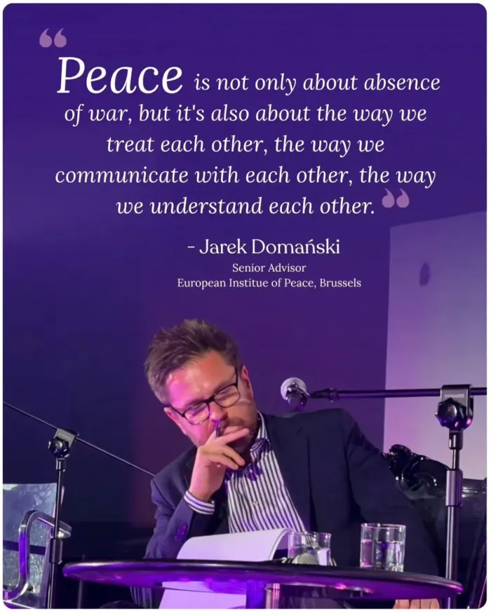 Reflecting on the Foundations of Peace with Jarek Domański of the European Institute of Peace — photo gallery 2 Reflecting on the Foundations of Peace with Jarek Domański of the European Institute of Peace — photo gallery 2