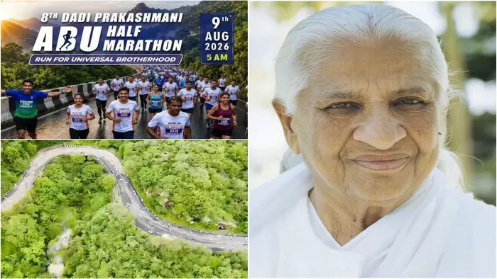 दादी प्रकाशमणि आबू हाफ मैराथन 2026 के लिए ऐतिहासिक उत्साह, 3,900 धावकों का पंजीकरण पूर्ण