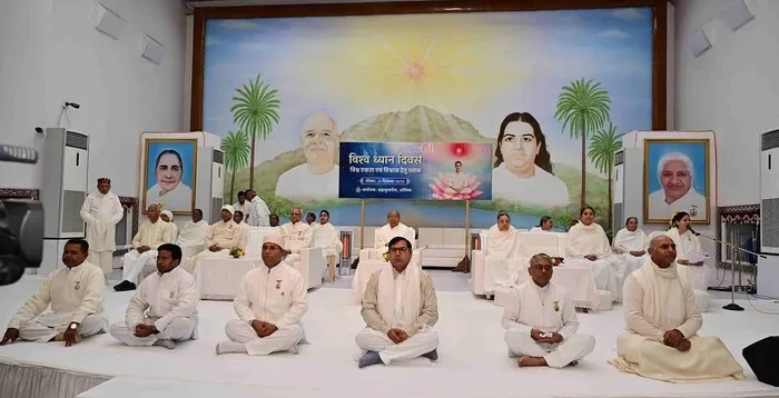 आबू रोड | विश्व ध्यान दिवस: शांतिवन से पृथ्वी को शांति, प्रेम और करुणा का आह्वान