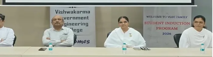 अहमदाबाद: विश्वकर्मा इंजीनियरिंग कॉलेज के नवप्रवेशित विद्यार्थियों के लिए राजयोग मेडिटेशन एवं पॉजिटिव थिंकिंग पर प्रेरणादायी सत्र आयोजित — gallery photo 1