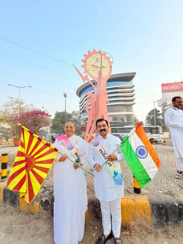 अटलदरा सेंटर, वडोदरा से प्रारंभ हुई शांति यात्रा में भारतीय जनता पार्टी, वडोदरा ज़िला के कोषाध्यक्ष की सहभागिता