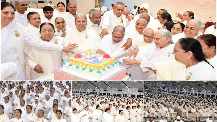 शांतिवन डायमंड हॉल, आबू रोड में ब्रह्माकुमारीज़ गुजरात ज़ोन की 60 वर्षों की सेवा यात्रा का उत्सव