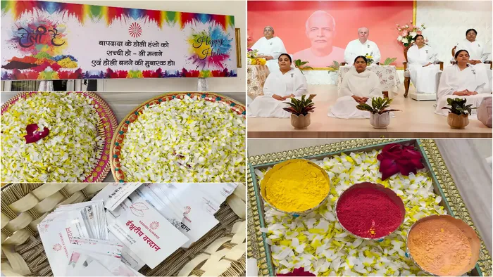 गुरुग्राम के ओम शांति रिट्रीट सेंटर में रूहानी रंगों के साथ मनाया गया होली का पावन पर्व