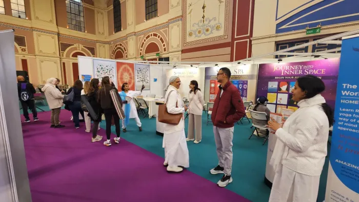Raja Yoga Meditation Inspires Over 225 Visitors at the OM Yoga Show in London — photo gallery 4 Raja Yoga Meditation Inspires Over 225 Visitors at the OM Yoga Show in London — photo gallery 4