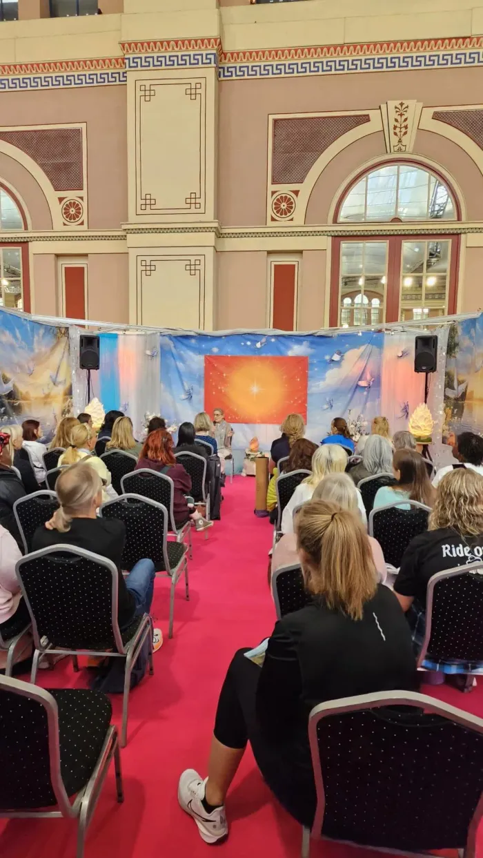 Raja Yoga Meditation Inspires Over 225 Visitors at the OM Yoga Show in London — photo gallery 3 Raja Yoga Meditation Inspires Over 225 Visitors at the OM Yoga Show in London — photo gallery 3
