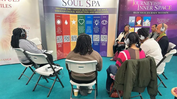 Raja Yoga Meditation Inspires Over 225 Visitors at the OM Yoga Show in London — photo gallery 2 Raja Yoga Meditation Inspires Over 225 Visitors at the OM Yoga Show in London — photo gallery 2