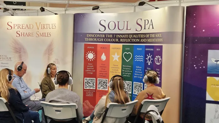 Raja Yoga Meditation Inspires Over 225 Visitors at the OM Yoga Show in London — photo gallery 5 Raja Yoga Meditation Inspires Over 225 Visitors at the OM Yoga Show in London — photo gallery 5