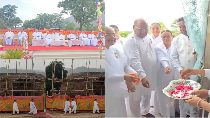 मम्मा की स्मृति में आमथला मातेश्वरी पीस गार्डन तपोवन में 25 फीट ऊंचे अन्नपूर्णा ज्ञान कलश निर्माण की घोषणा