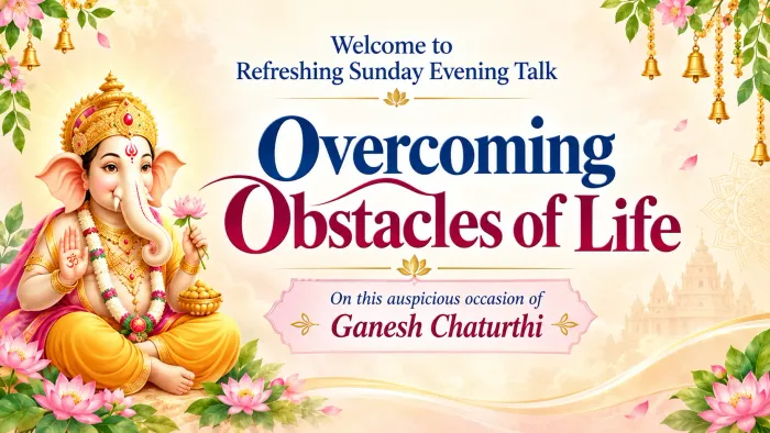 Ganesh Chaturthi Special Talk to Explore Inner Strength for Overcoming Life’s Obstacles in Hyderabad event at Shanti Sarovar - Hyderabad Ganesh Chaturthi Special Talk to Explore Inner Strength for Overcoming Life’s Obstacles in Hyderabad event at Shanti Sarovar - Hyderabad