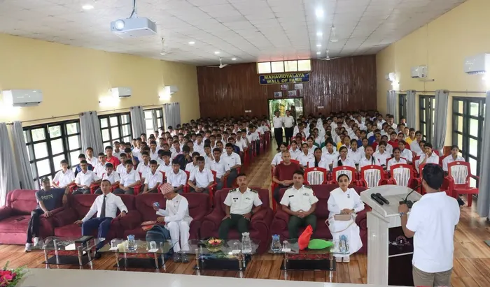 ब्रह्माकुमारी पोखरा द्वारा सैनिक महाविद्यालय में "Learning Happiness – Yes, I Can!" विषय पर प्रेरक कार्यक्रम आयोजित ब्रह्माकुमारी पोखरा द्वारा सैनिक महाविद्यालय में "Learning Happiness – Yes, I Can!" विषय पर प्रेरक कार्यक्रम आयोजित