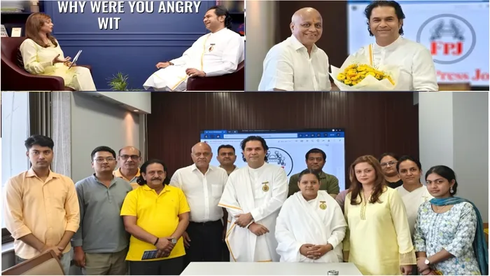 द फ्री प्रेस जर्नल, मुंबई मुख्यालय में बीके निकुंज भाई का विशेष संवाद एवं आध्यात्मिक पॉडकास्ट सहभागिता