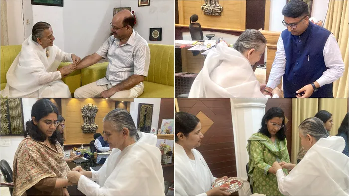 Brahma Kumaris Bikaner Tie Sacred Rakhi to Union Minister and Senior Administrative Officials — article photo 7 Brahma Kumaris Bikaner Tie Sacred Rakhi to Union Minister and Senior Administrative Officials — article photo 7